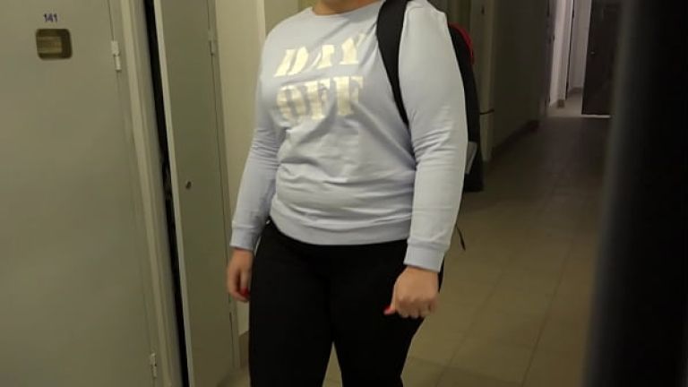Anal orgasm, masturbation and doggy style fat butt. Chubby milf fulfills the request of her beloved. Home fetish.