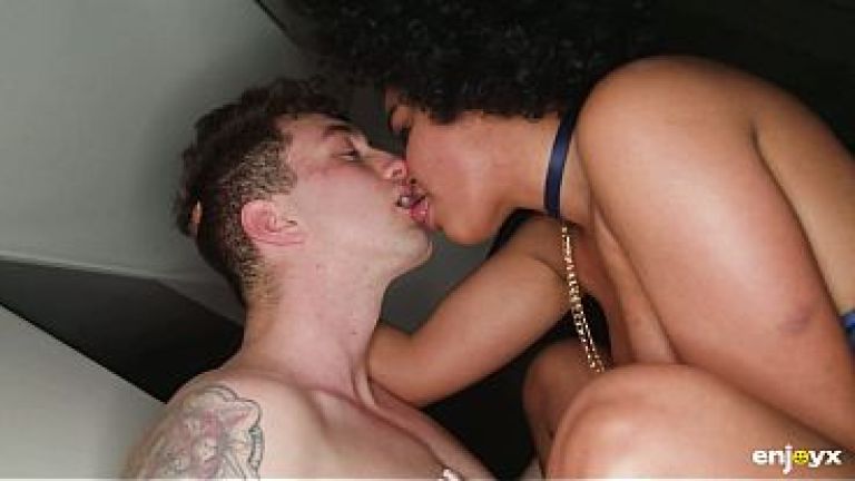 White guy and his black sex slave