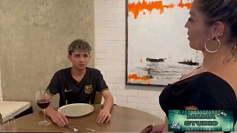 Naughty Stepmother Fucks Stepson and Asks Him Not to Tell His Father! - This naughty married woman fucks her stepson and makes the big-dicked guy keep it a secret so he can fuck her whenever he wants.