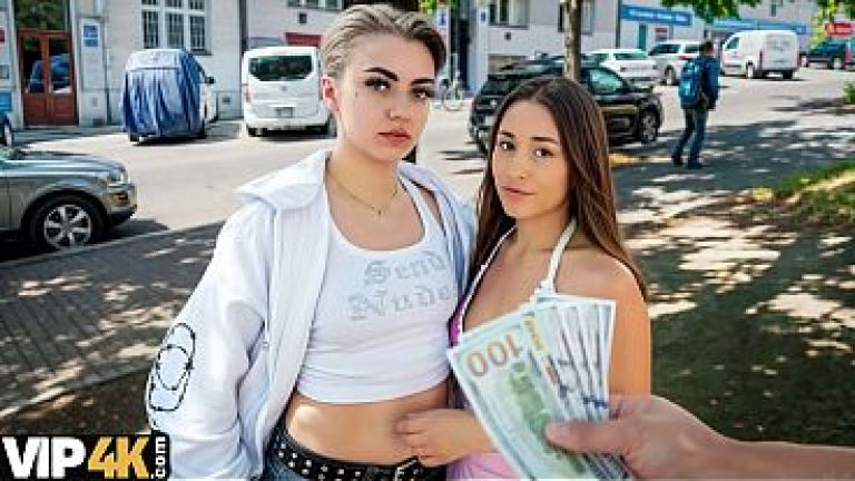 VIP4K. Lesbians don't mind Licking each other's Pussies in front of a Stranger for Money