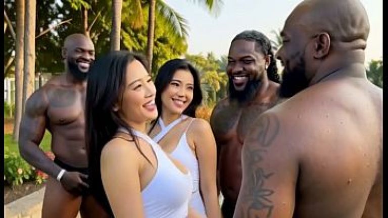 The BEST #214 (( ORGY in THAILAND )) - (( SEX TOURISM )) with THAI GIRLS and LADYBOYS " stretching thai girls at pattaya gentlemen's club" (AI Generated Video)