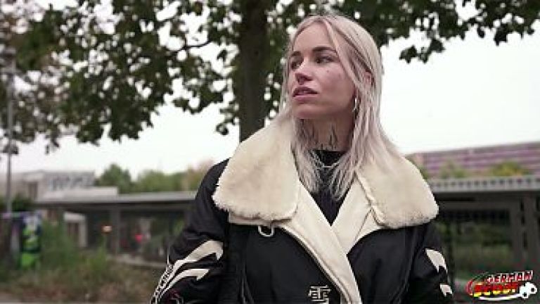GERMAN SCOUT - Skinny German blue eyes Beauty Toussik Pick Up for Casting Fuck